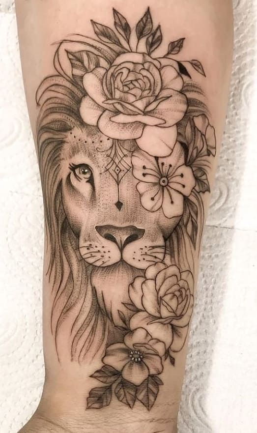 tatuaje de leon 34