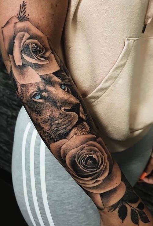tatuaje de leon 36