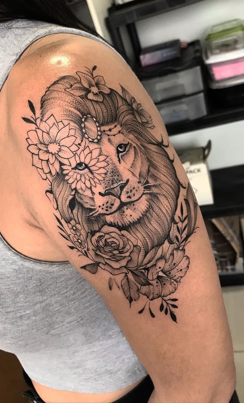 tatuaje de leon 37