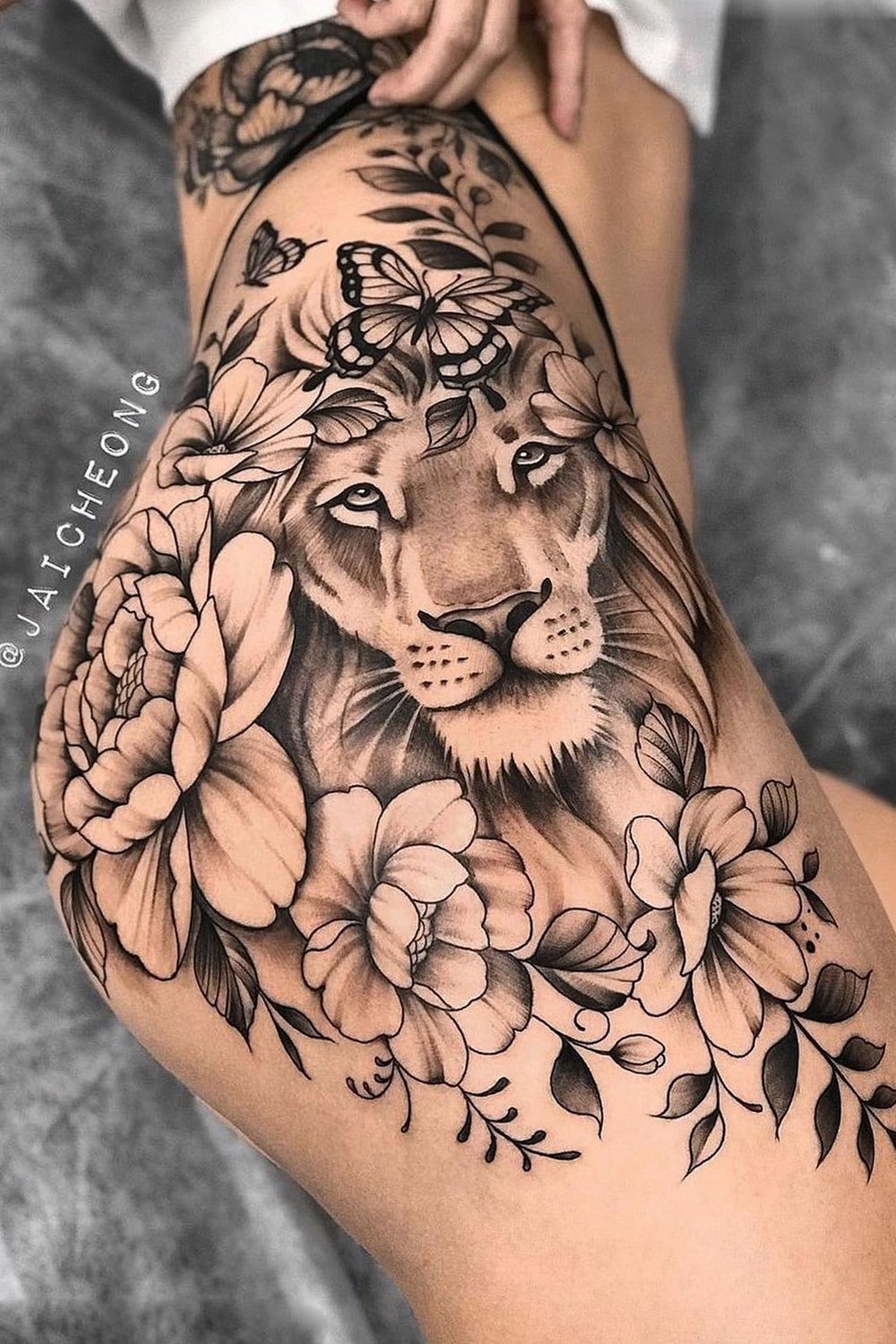 tatuaje de leon 39