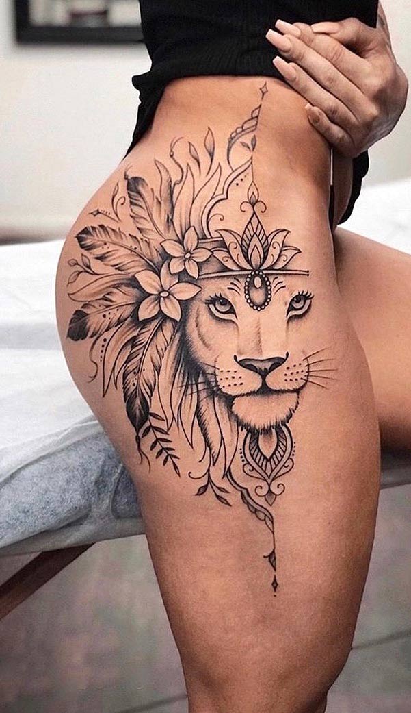 tatuaje de leon 40