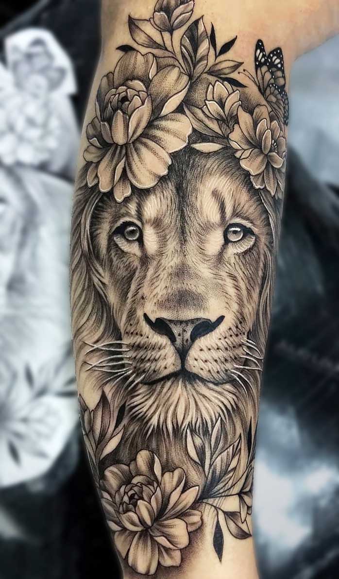 tatuaje de leon 42