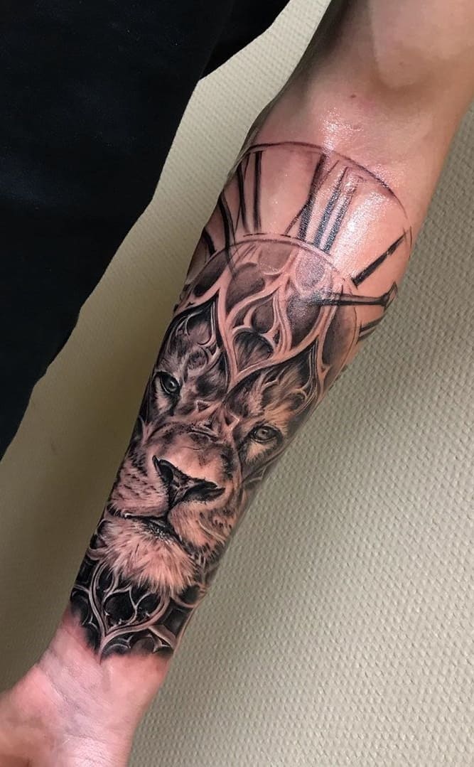tatuaje de leon 51