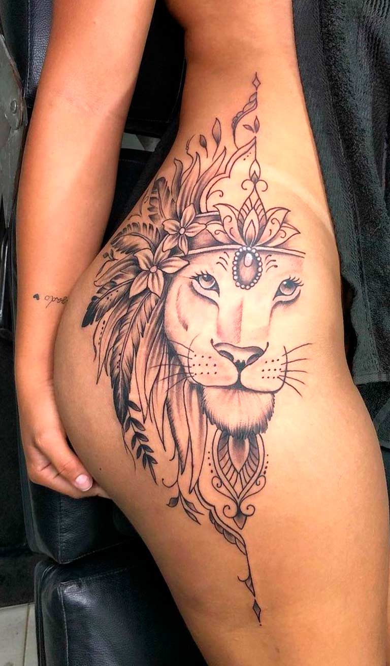 tatuaje de leon 56