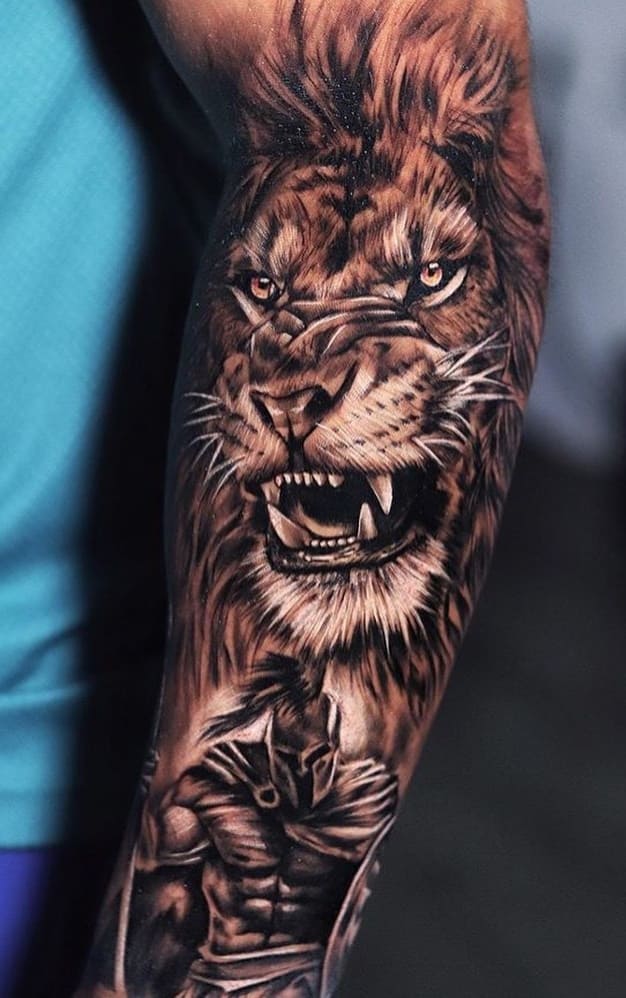 tatuaje de leon 62