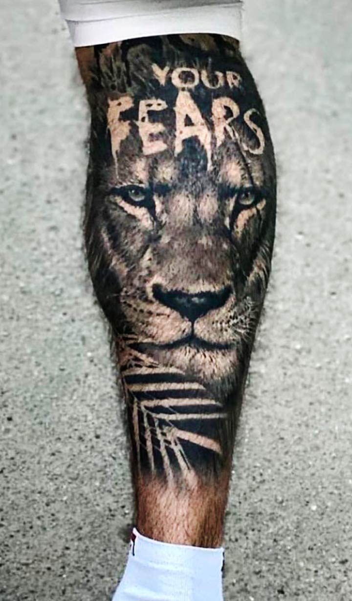 tatuaje de leon 71