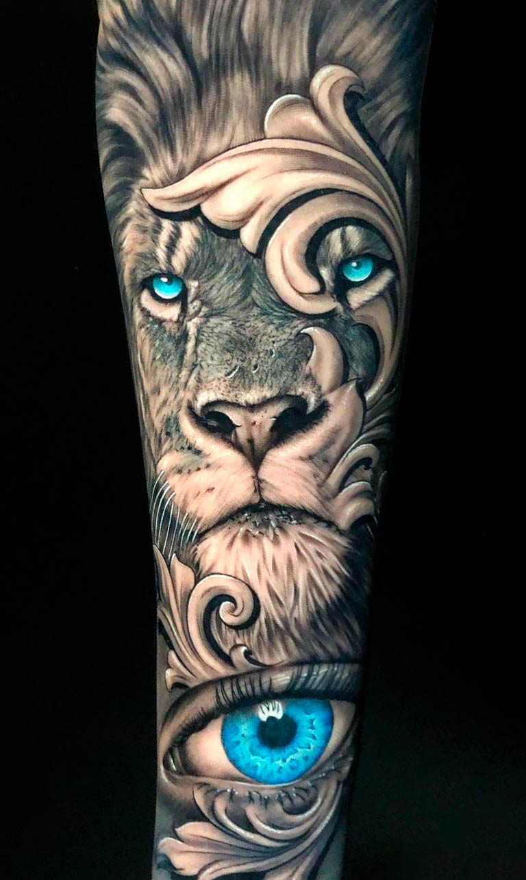 tatuaje de leon 72