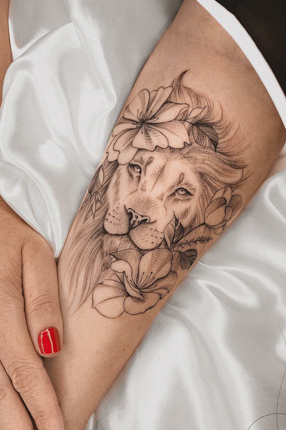 tatuaje de leon 73