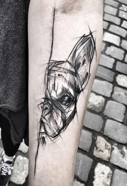 tatuaje de perro en mujer 27