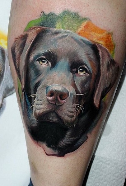 tatuaje de perro en mujer 57
