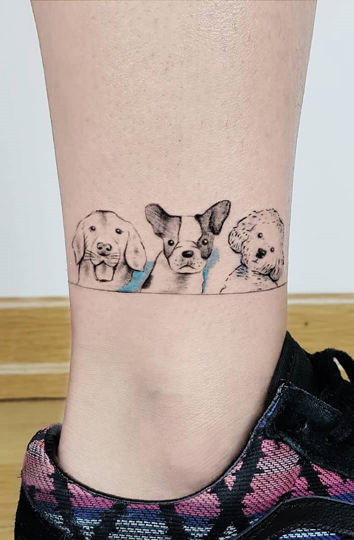 tatuaje de perro en mujer 78
