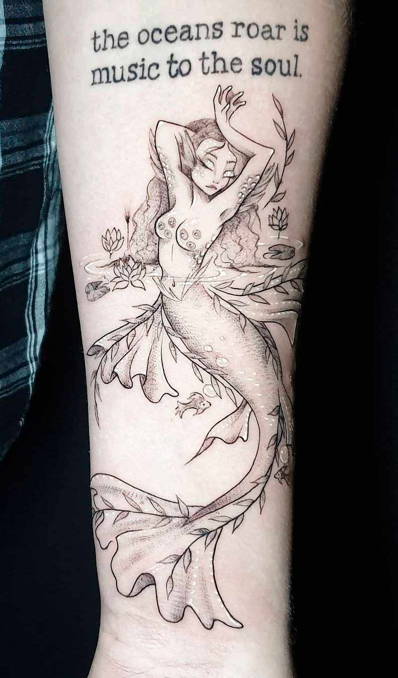tatuaje de sirena en mujer 03