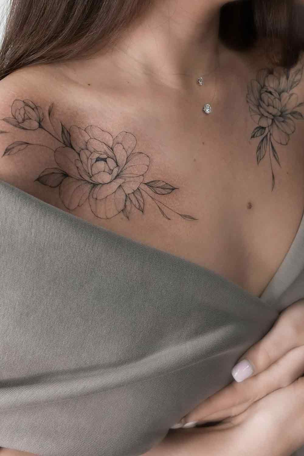 tatuaje en hombro de mujer 99