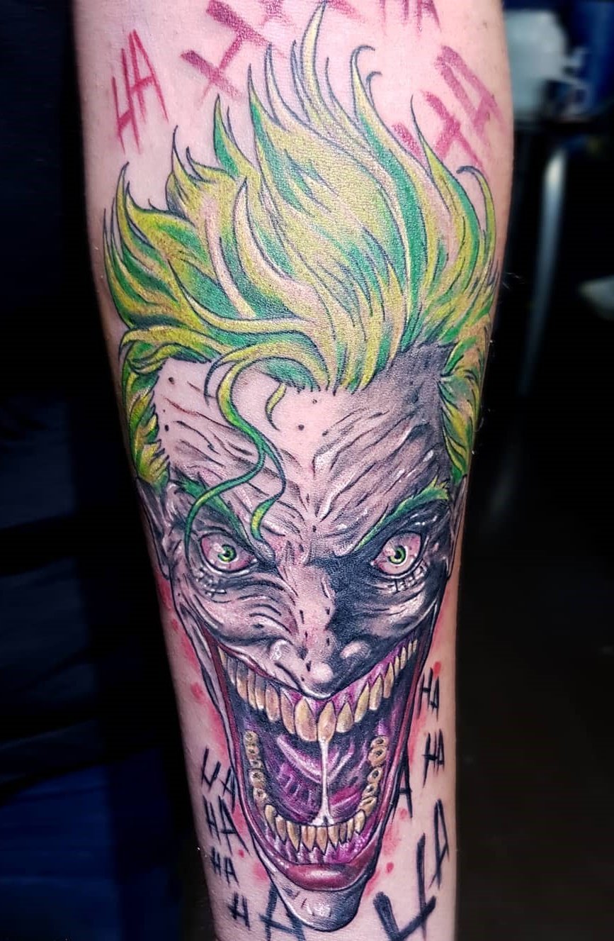 tatuaje joker bufon 13