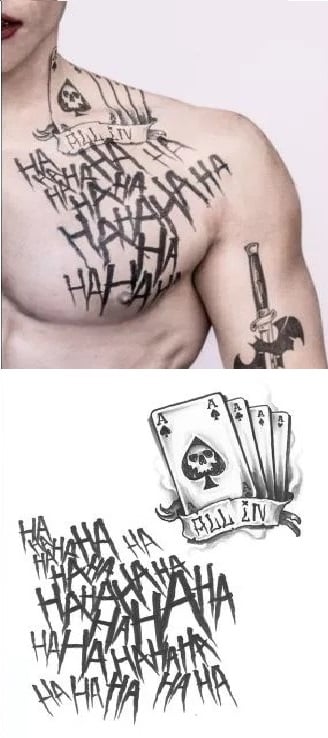 tatuaje joker bufon 17