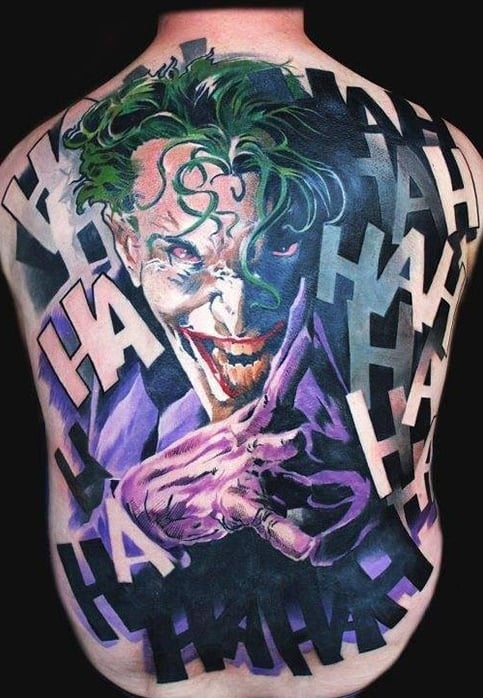 tatuaje joker bufon 37