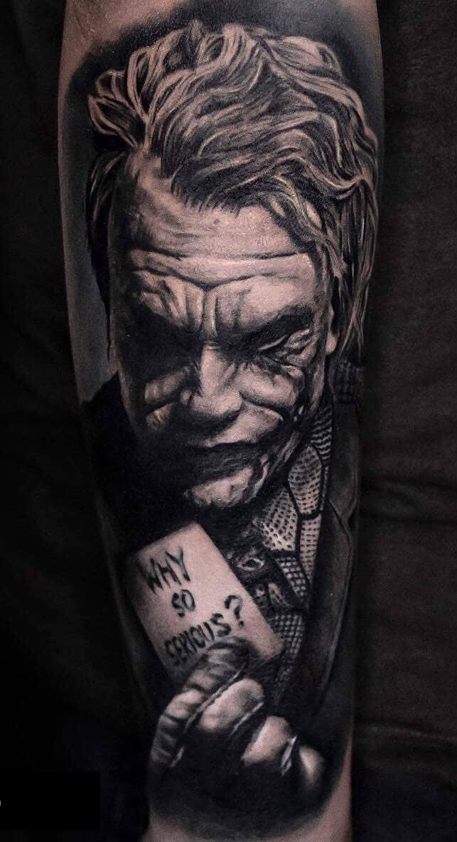 tatuaje joker bufon 42