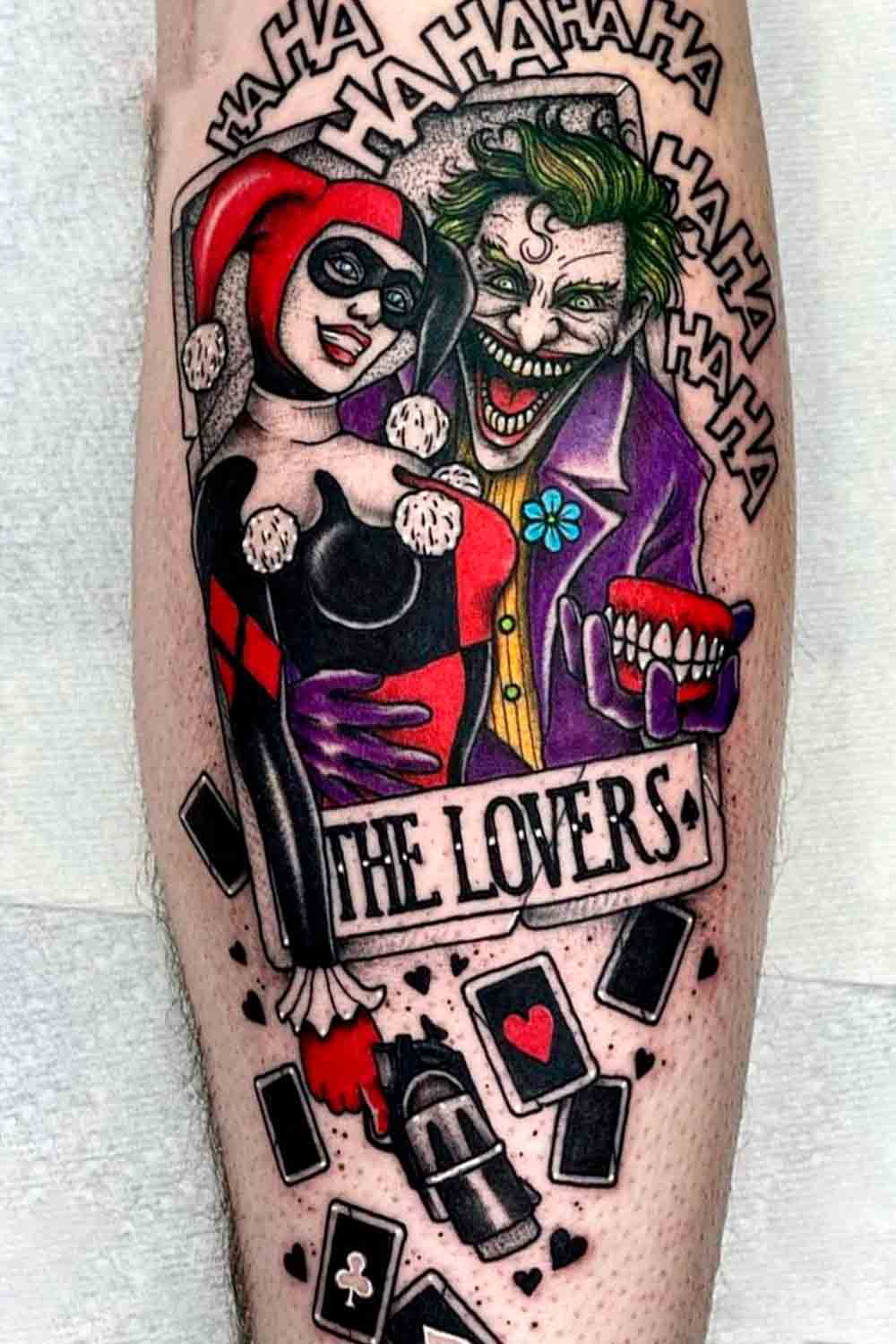 tatuaje joker bufon 47