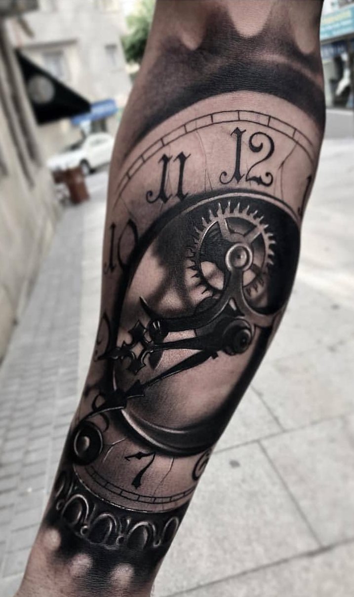 tatuaje reloj 10