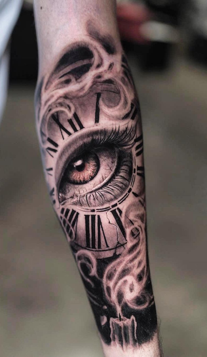 tatuaje reloj 11