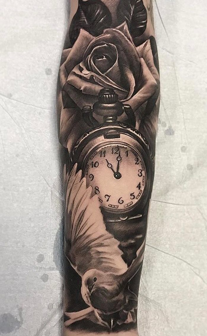 tatuaje reloj 27