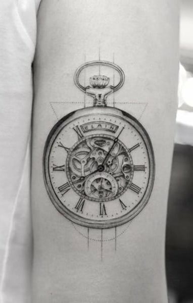 tatuaje reloj 47
