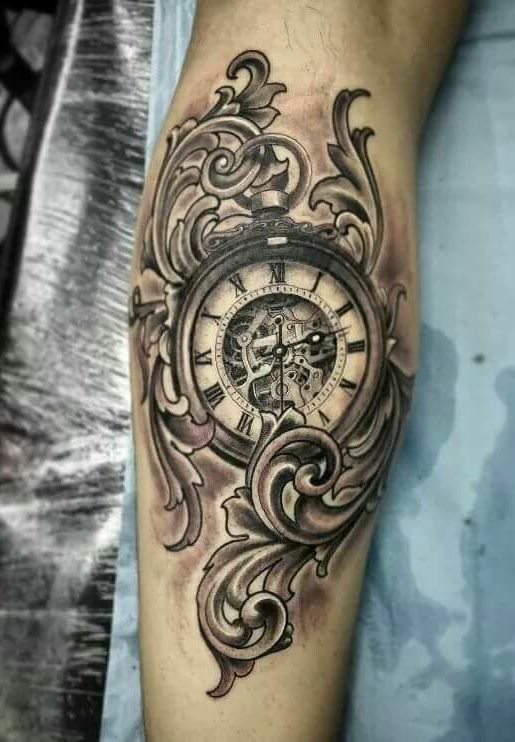 tatuaje reloj 62