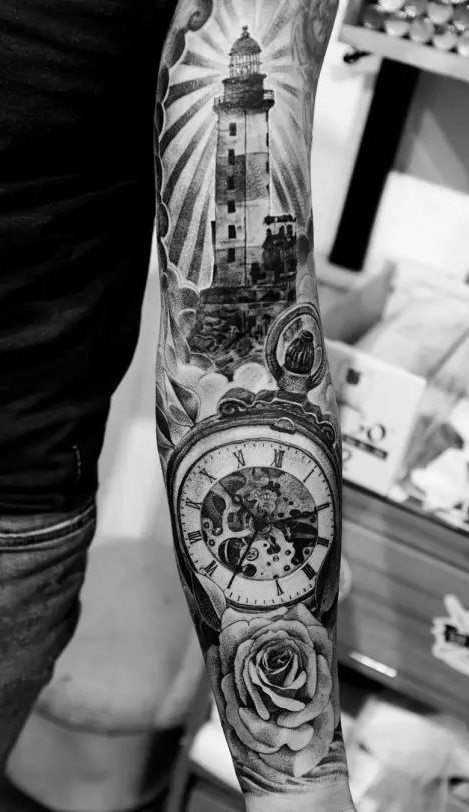 tatuaje reloj 63