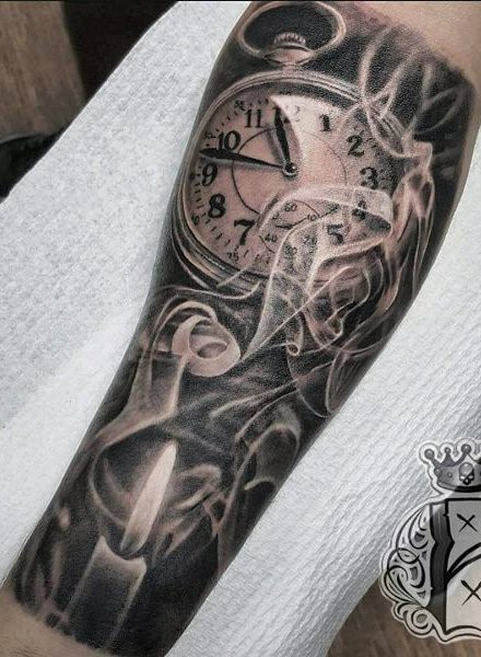 tatuaje reloj 71