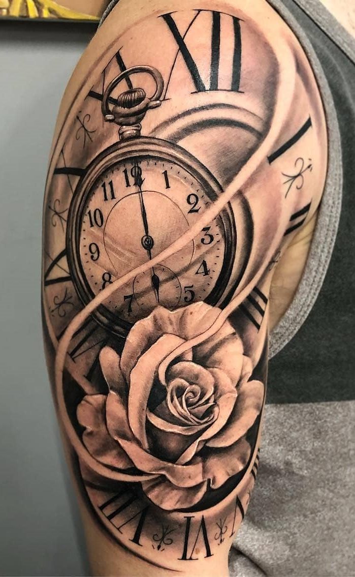 tatuaje reloj 84