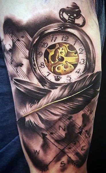 tatuaje reloj 85