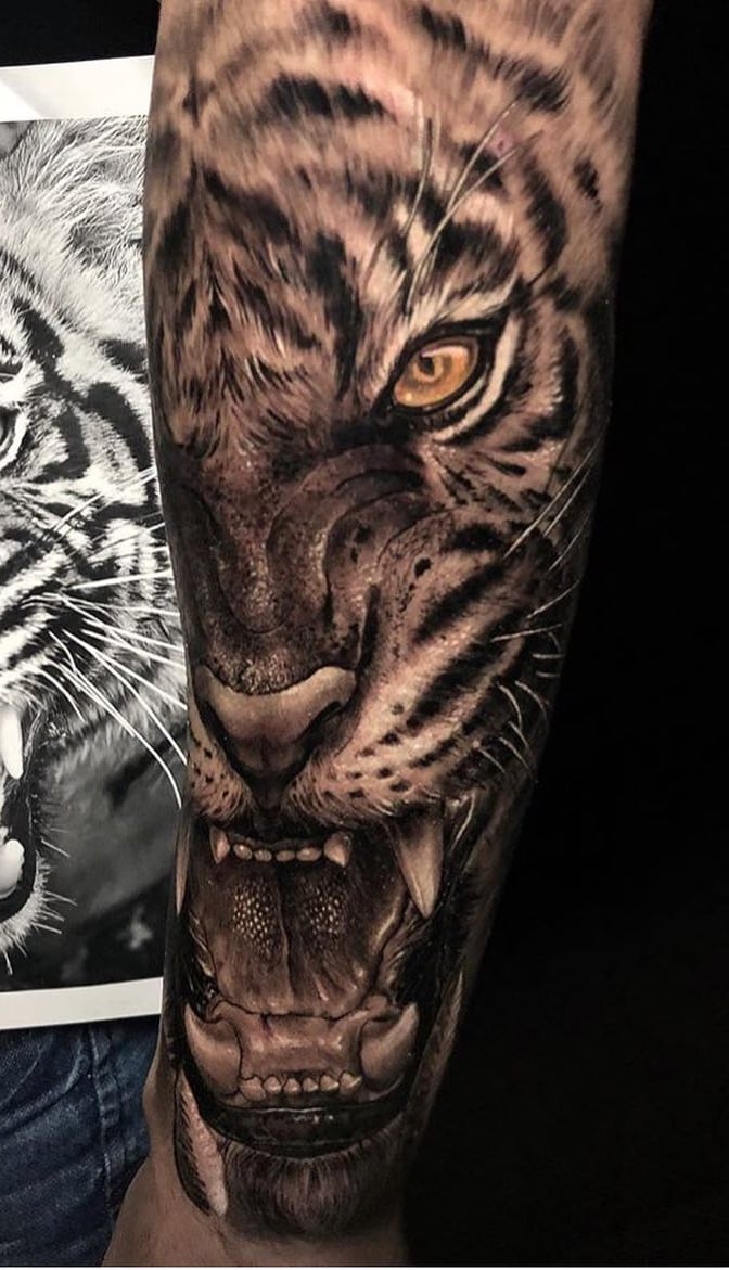 tatuaje tigre 65