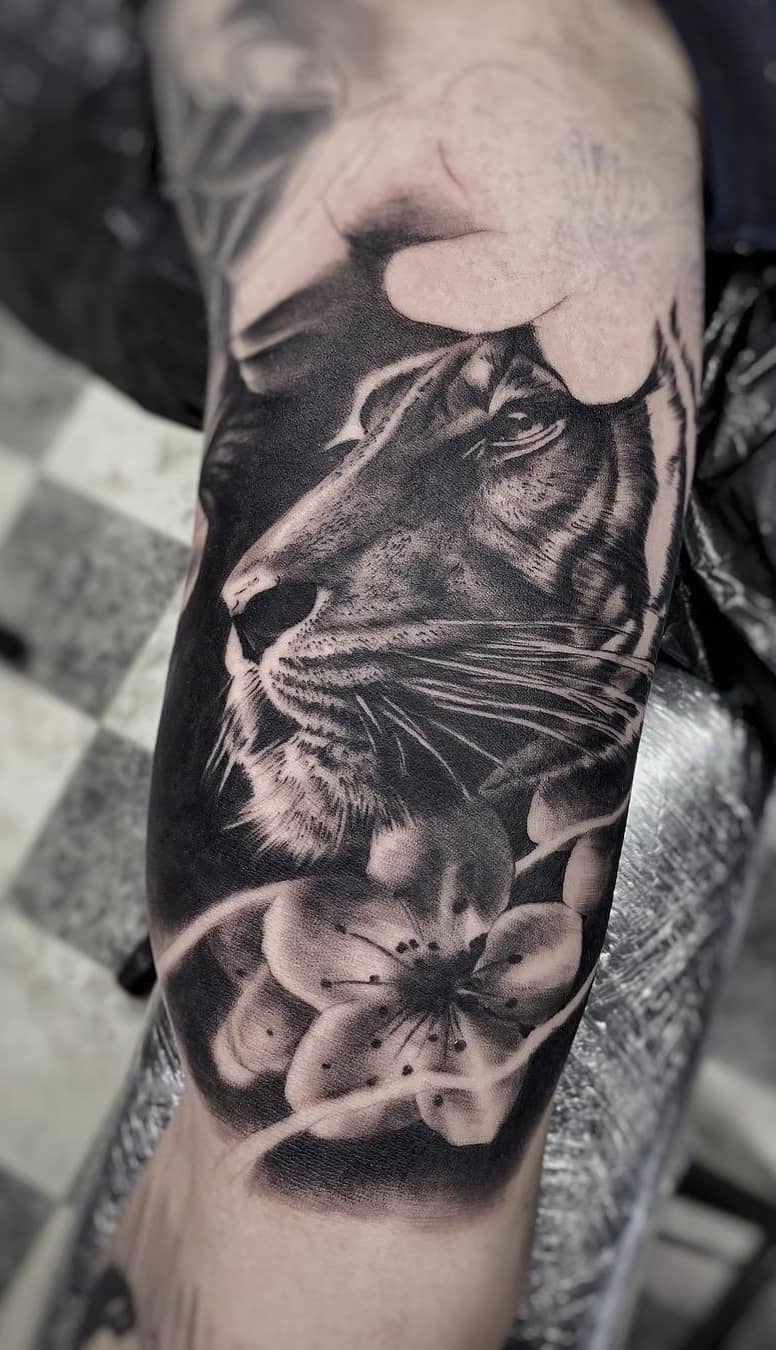 tatuaje tigre 90