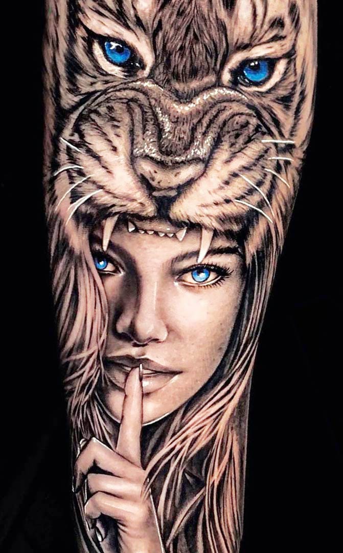 tatuaje tigre 91