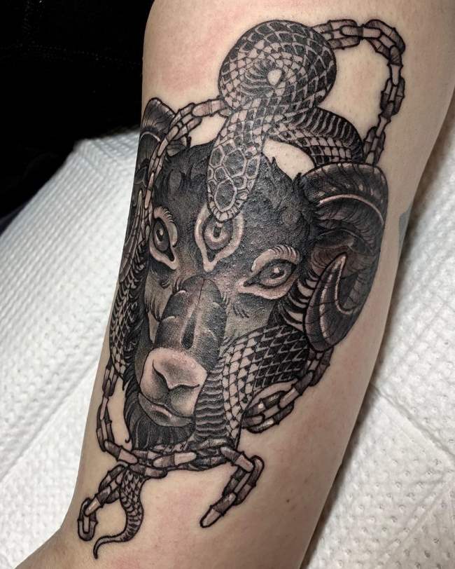 tattoo baphomet 222