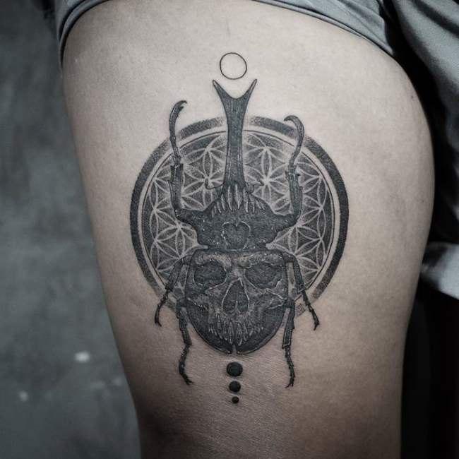 tattoo escarabajo 32