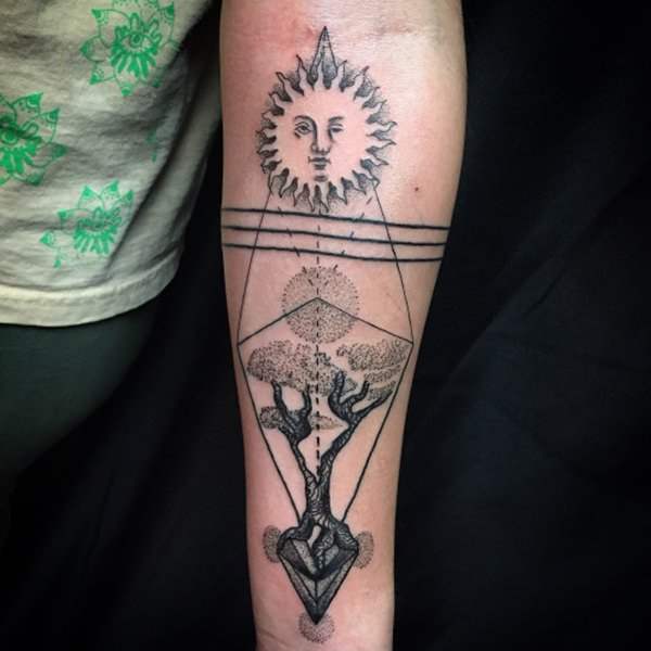 tattoo geometria sagrada 130
