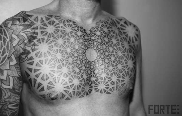 tattoo geometria sagrada 222