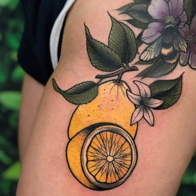 Tatuajes de limones – 60 diseños y significados