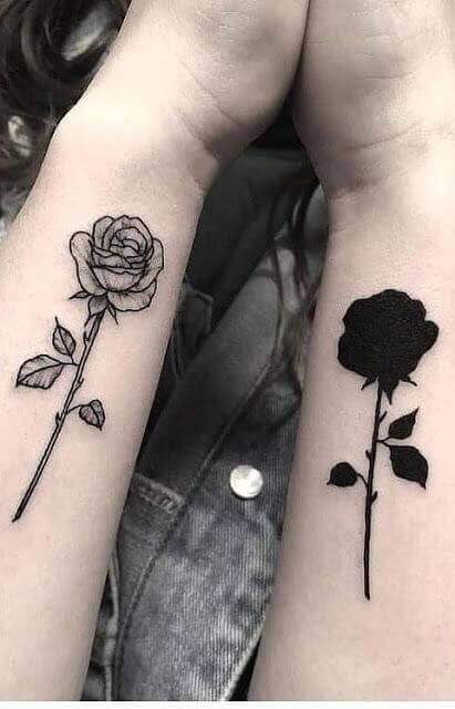 tattoo rosa negra 04