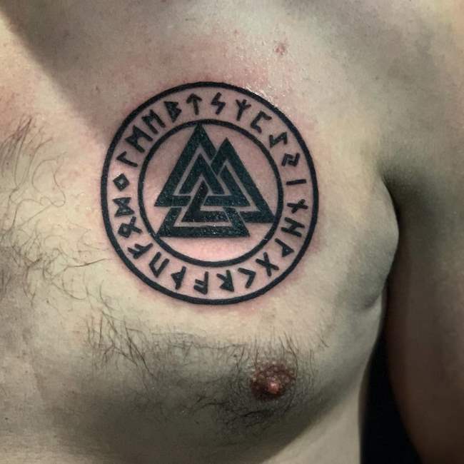 tattoo valknut 180