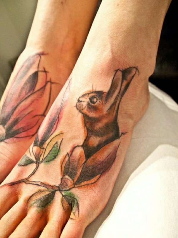 idee tatouage pied 305