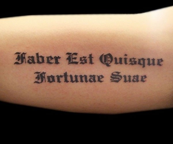 Faber est quisque fortunae suae