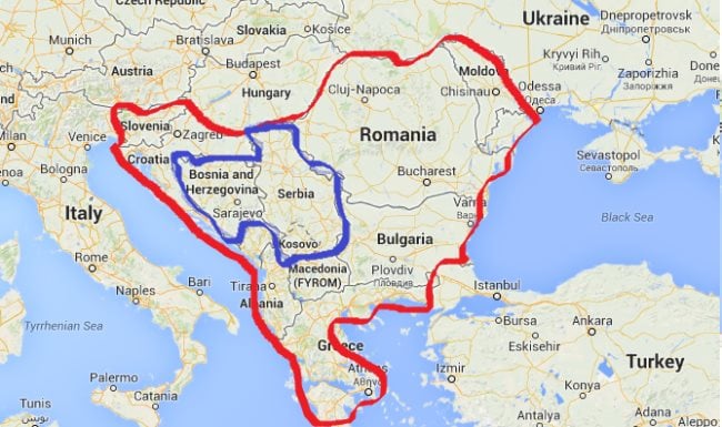 Quels pays forment la péninsule des Balkans ?