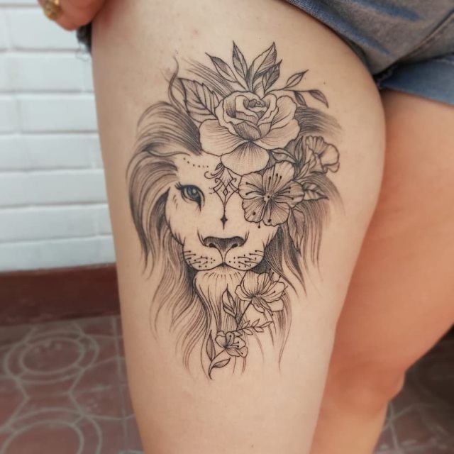 tattoo feminin animal 94