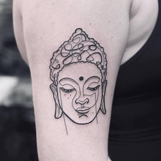 tattoo feminin de bouddha 47