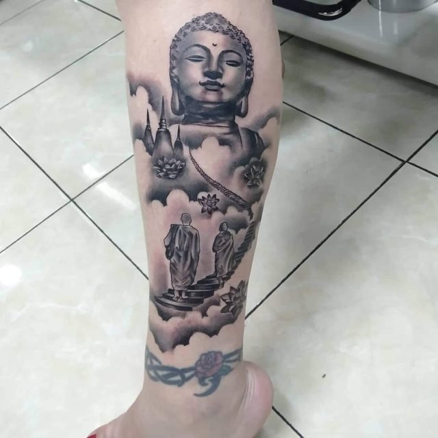 tattoo feminin de bouddha 54