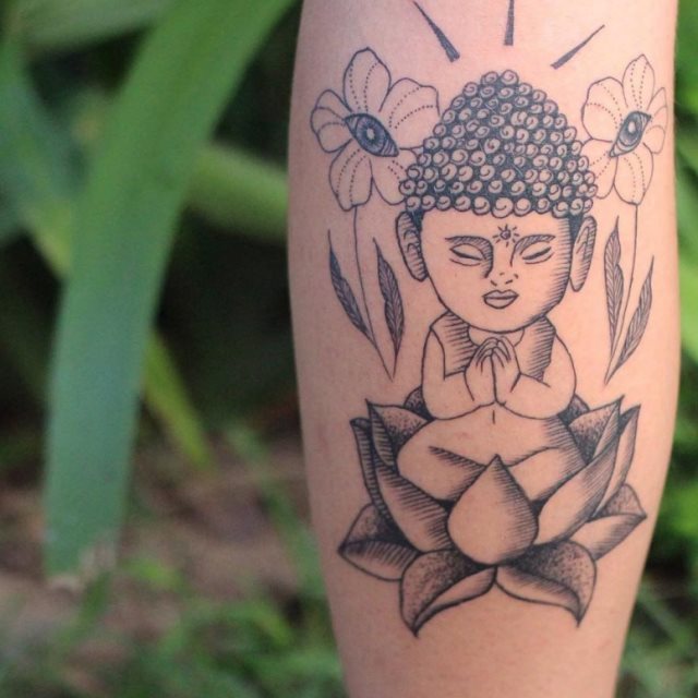 tattoo feminin de bouddha 87