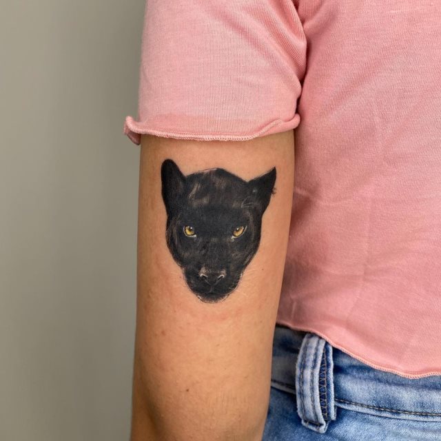 tattoo feminin de panthere 38