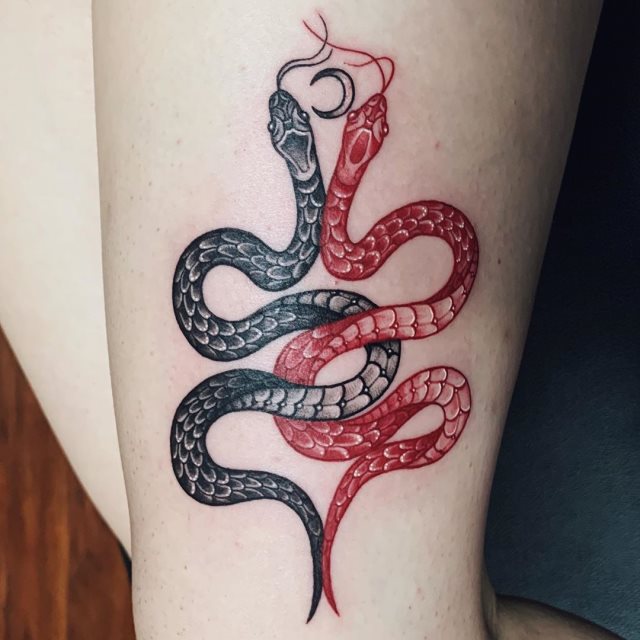 tattoo feminin de serpent 27